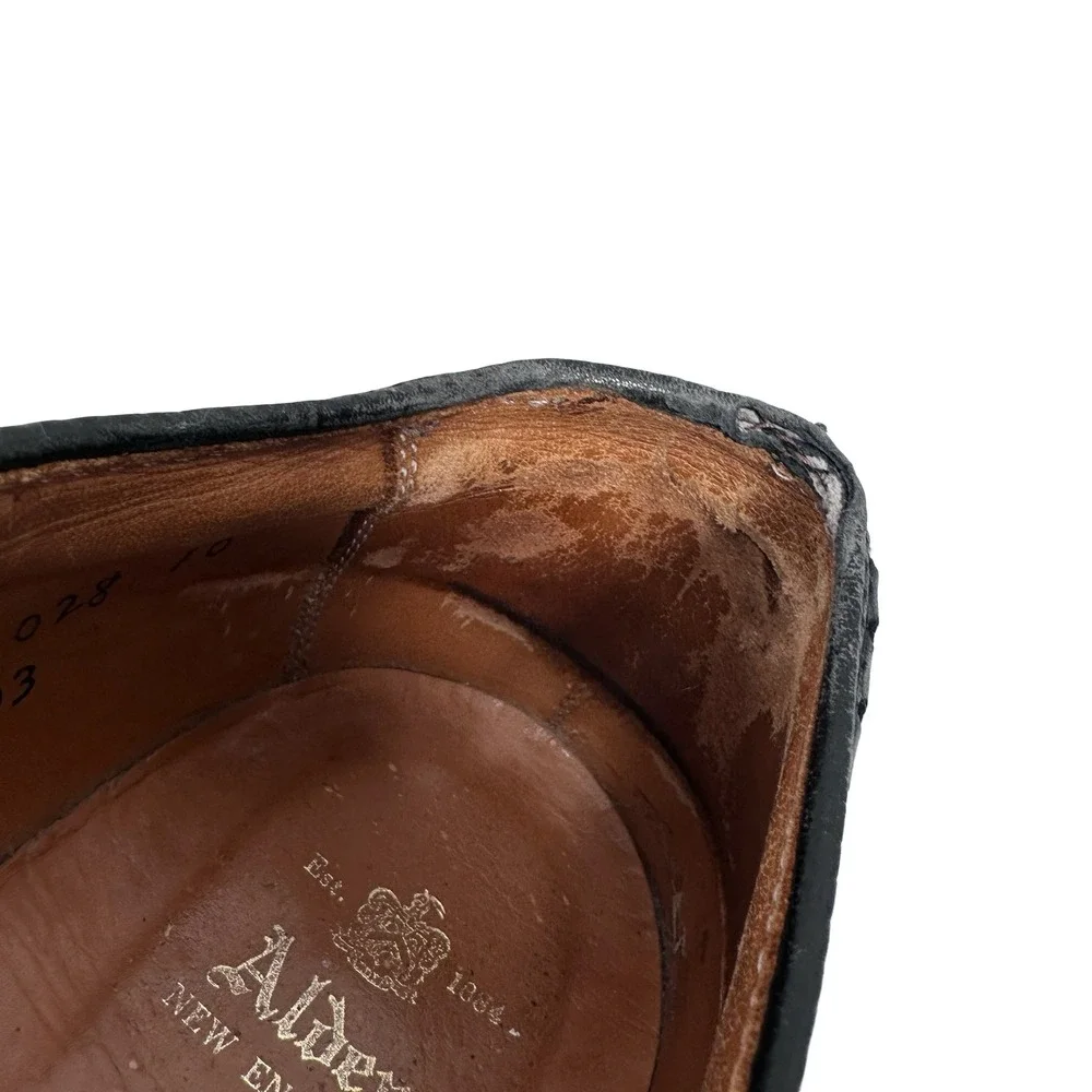 Alden 903 Mens Black Leather Wingtip Oxford Brogue Dress‎ Shoes Size 9 B/D USA